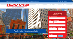 Desktop Screenshot of hispanosinsurance.com